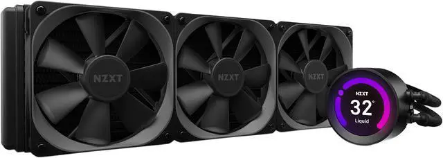 NZXT Kraken Z73 - Refrigeración Líquida 360mm, Pantalla LCD Personalizable, Rendimiento Óptimo para Gaming y Overclocking, Compatible con Intel y AMD