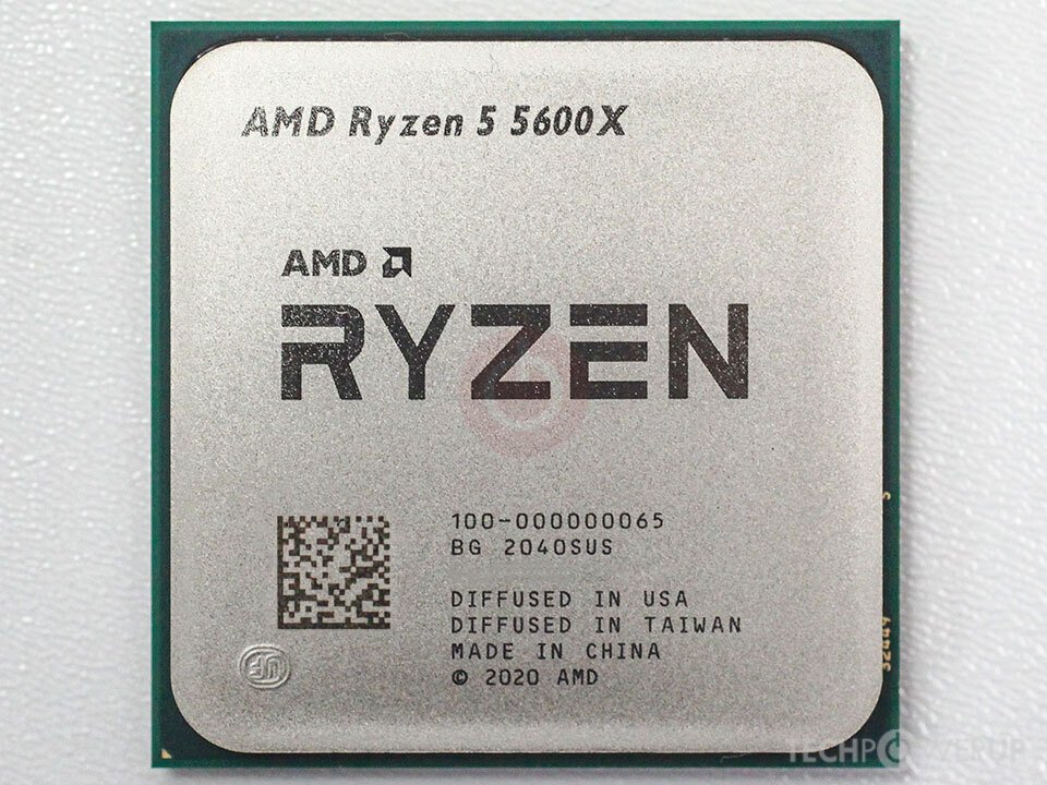 AMD Ryzen 5 5600X - Procesador Hexa-Core 3.7GHz, 35MB Caché L3, Ideal para Gaming y Productividad Multitarea