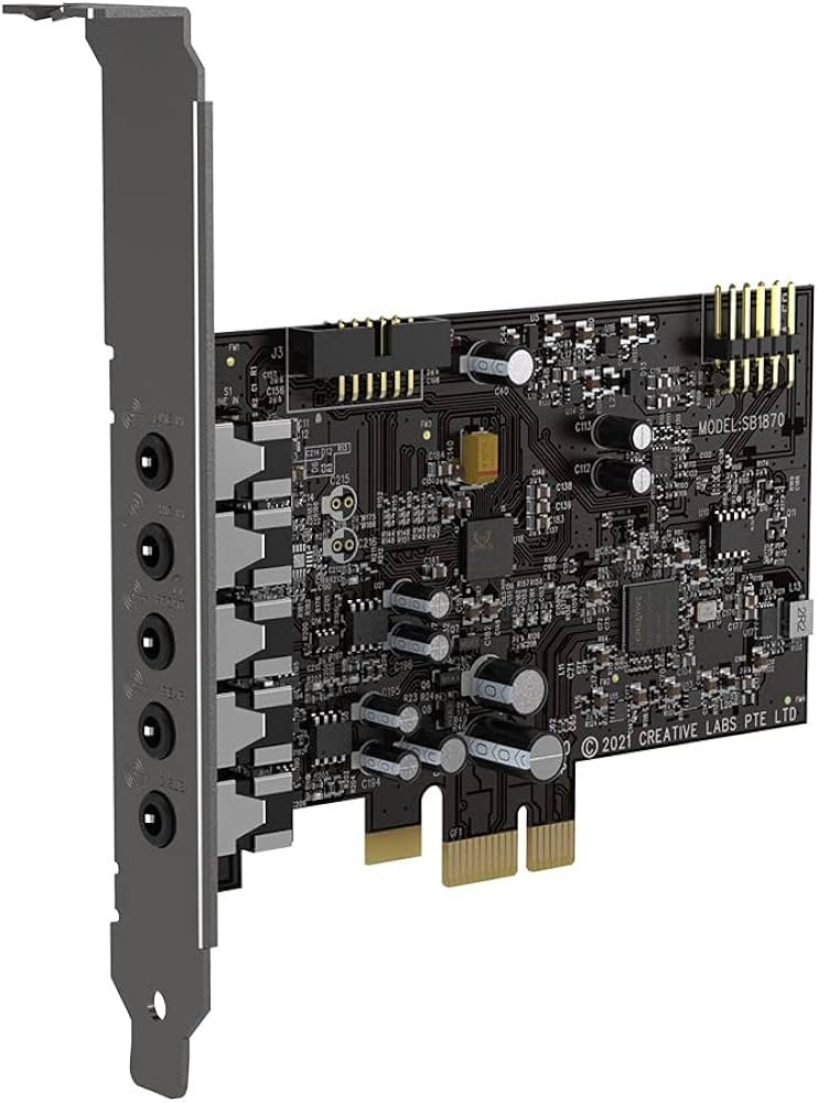 Creative Sound Blaster Audigy FX - Tarjeta de Sonido Interna 5.1, DAC de Alta Fidelidad, Ideal para Gaming y Multimedia, Compatible con PC y Mac