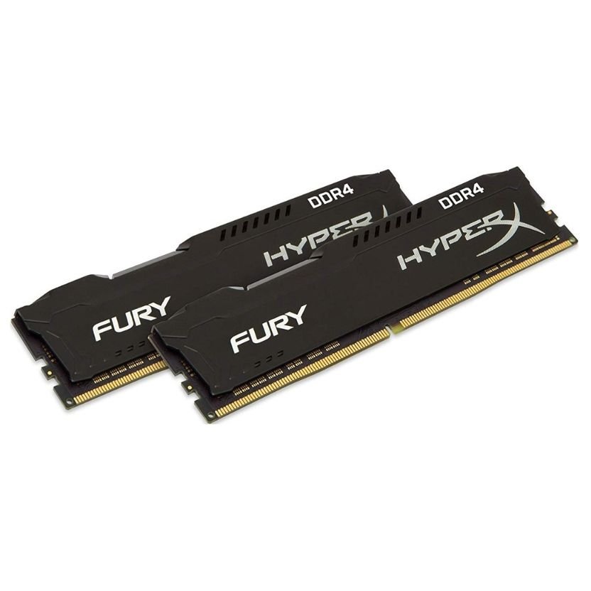 HyperX Fury 16GB (2x8GB) DDR4 3200MHz CL16 - Memoria RAM de Alto Rendimiento para Gaming y Multitarea, Compatible con Intel y AMD