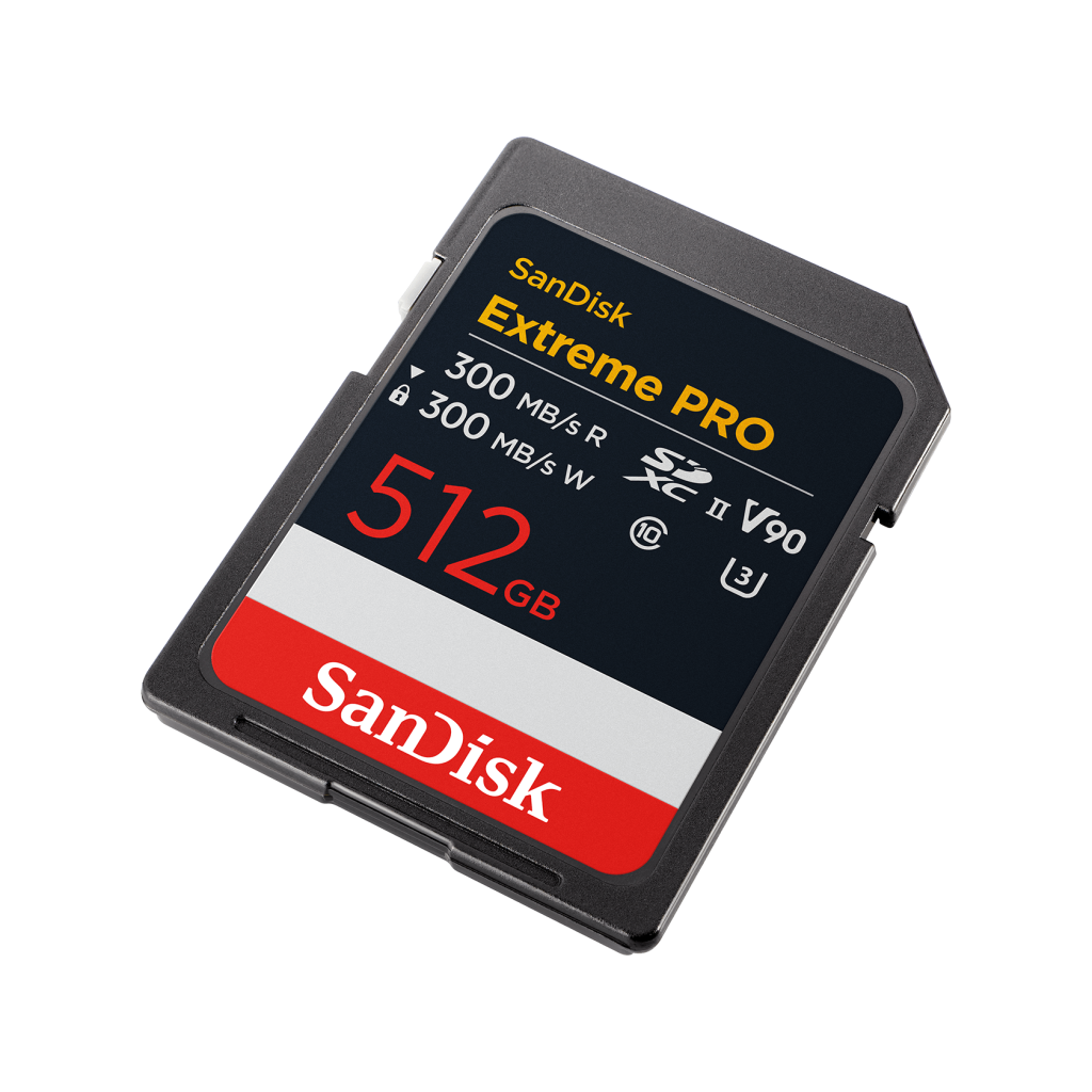 SanDisk Extreme Pro 512GB - Tarjeta de Memoria SDXC UHS-I, Velocidades de Hasta 170 MB/s, Ideal para Fotografía y Grabación de Vídeos 4K