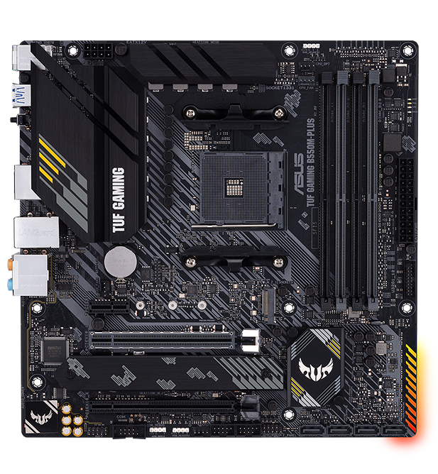 ASUS TUF Gaming B550M-PLUS - Placa Madre Micro ATX, AMD AM4, Soporte PCIe 4.0, RGB, Ideal para Gaming y Overclocking