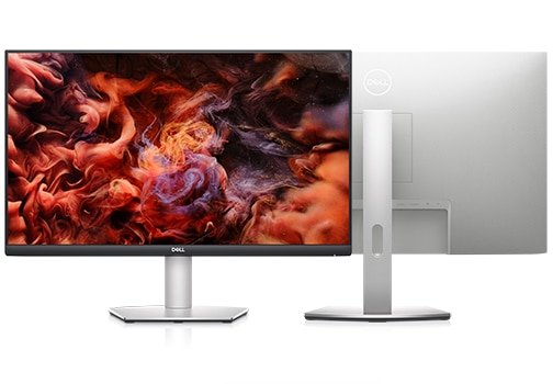 Dell S2721D - Monitor 27 QHD 1440p IPS, 75Hz, 5ms, Antirreflejo, Ideal para Gaming y Productividad con Amplios Ángulos de Visión