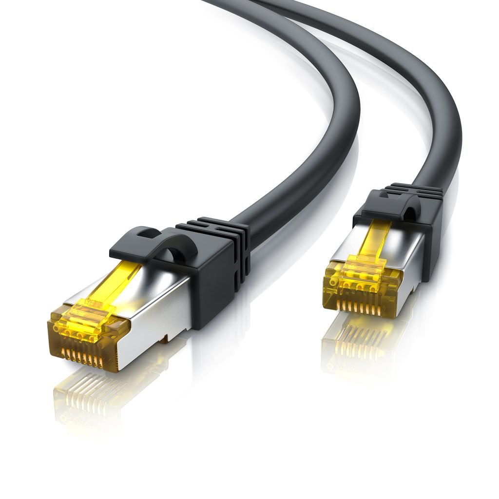 Cable de Red Ethernet Cat 7 10m - Alta Velocidad de 10 Gbps, Blindado y Compatible con Redes Gigabit, Ideal para Streaming en 4K y Gaming Sin Interrupciones