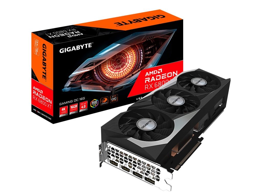 AMD Radeon RX 6800 XT - Tarjeta Gráfica 16GB GDDR6, Ray Tracing, 4K Gaming y Overclocking, Rendimiento Superior para Gamers y Creadores de Contenido