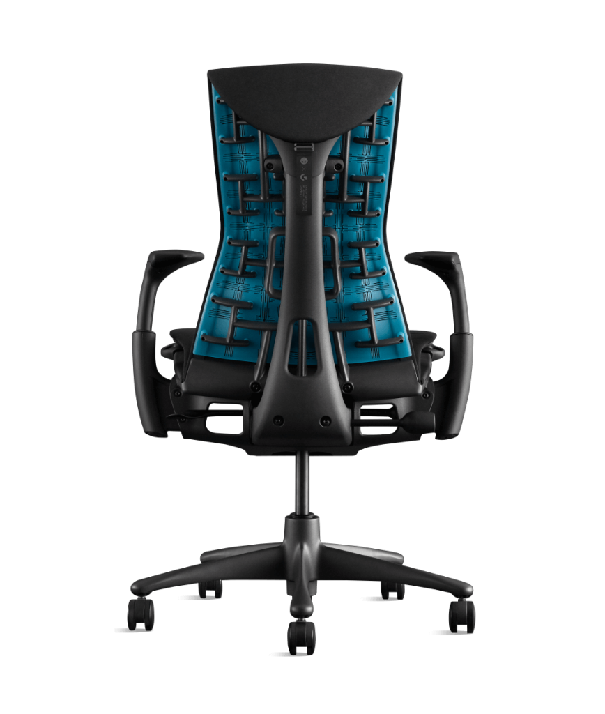Herman Miller X Logitech G Embody - Silla Gaming Ergonómica Premium con Soporte Lumbar Ajustable, Reclinación y Tecnología de Confort para Largas Sesiones de Juego