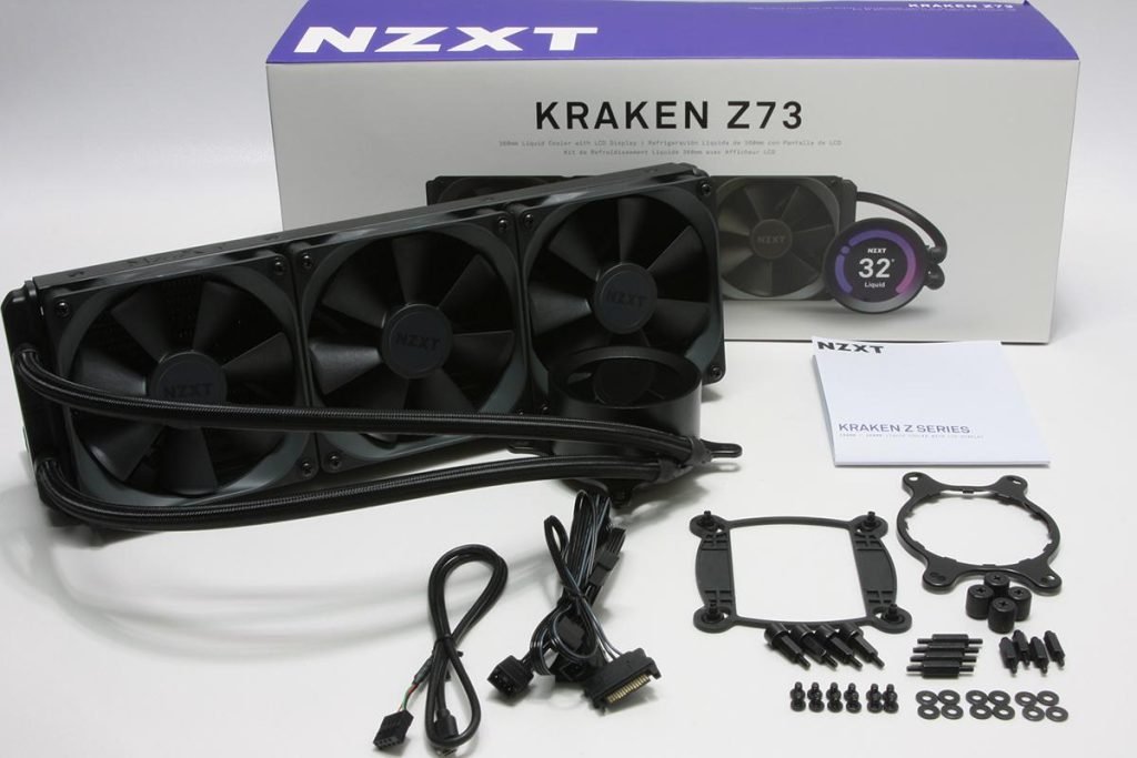NZXT Kraken Z73 - Enfriador Líquido AIO de 360mm con Pantalla LCD Personalizable, Iluminación RGB y Rendimiento Óptimo para Gaming y Overclocking
