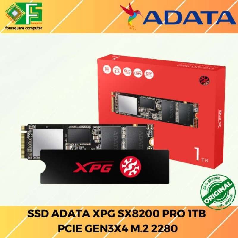 ADATA XPG SX8200 Pro 2TB NVMe M.2 SSD - Almacenamiento Ultra Rápido de Hasta 3500 MB/s, Ideal para Gaming y Edición de Contenido en PC