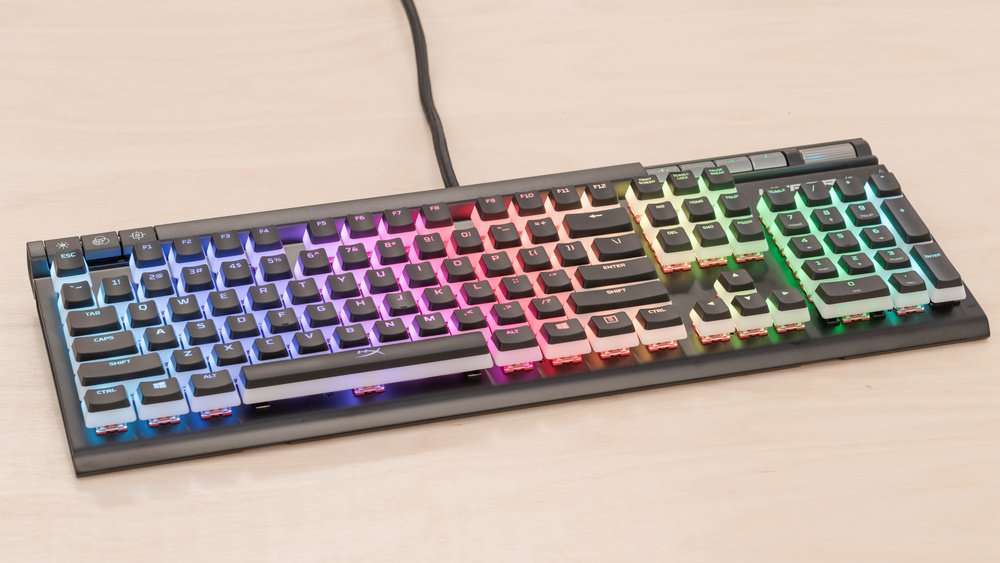 HyperX Alloy Elite 2 - Teclado Mecánico RGB con Interruptores Cherry MX, Reposamuñecas Ergonómico y Retroiluminación Personalizable para Gaming y Escritura Confortable