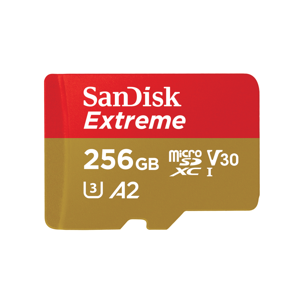 SanDisk Extreme microSDXC 256GB UHS-I, Velocidades de hasta 160 MB/s, Ideal para Grabación de Vídeos 4K y Almacenamiento de Juegos