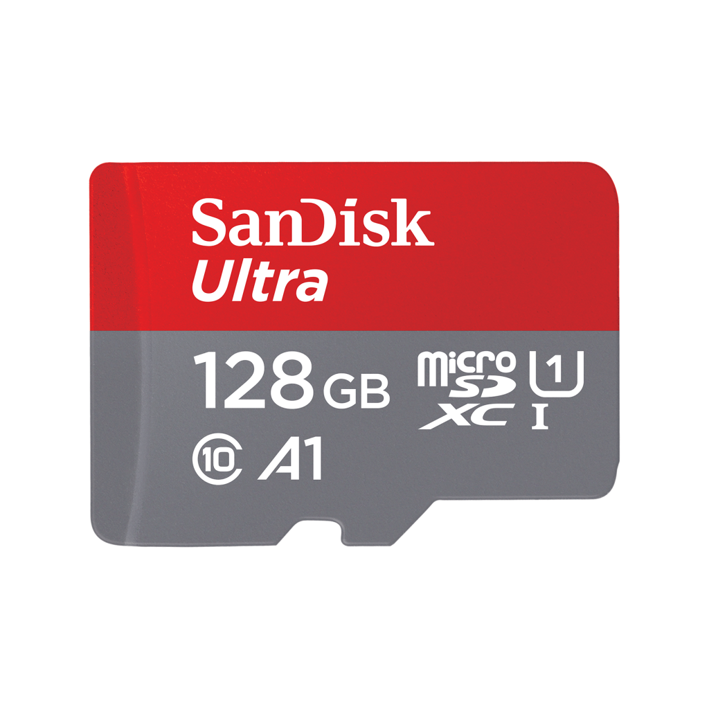 SanDisk Ultra 128GB - Tarjeta de Memoria microSDXC UHS-I, Velocidades de Hasta 100 MB/s, Ideal para Captura de Vídeos en 4K y Almacenamiento de Juegos