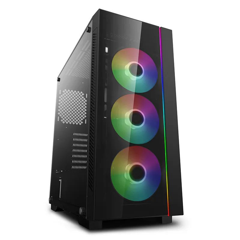 Deepcool MATREXX 55 V3 ADD-RGB - Gabinete ATX con Ventilación Optimizada, Panel Templado y Iluminación ARGB, Ideal para Construcciones Gaming y de Alto Rendimiento