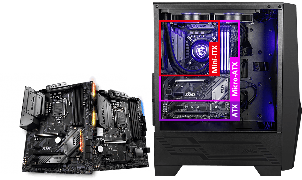 MSI MAG Forge 100M - Kit de Ensamblaje de PC ATX con Ventilación Mejorada, Diseño Templado y Espacio para Refrigeración Líquida, Ideal para Gaming y Creación de Contenido