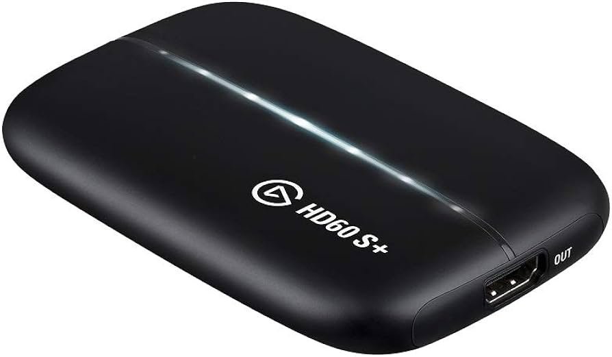 Elgato Game Capture HD60 S+ - Tarjeta de Captura de Video 1080p60, Latencia Ultra Baja, Streaming y Grabación en Alta Calidad para Gaming y Creadores de Contenido