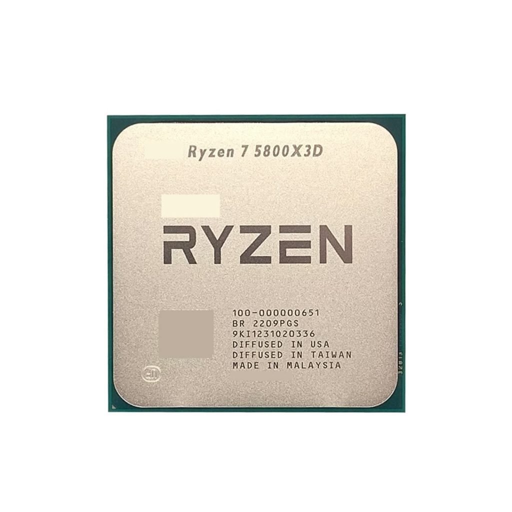 AMD Ryzen 7 5800X3D - Procesador de 8 Núcleos, 16 Hilos, 3.4 GHz Base, 4.5 GHz Turbo, Tecnología 3D V-Cache para Gaming y Creación de Contenido de Alto Rendimiento