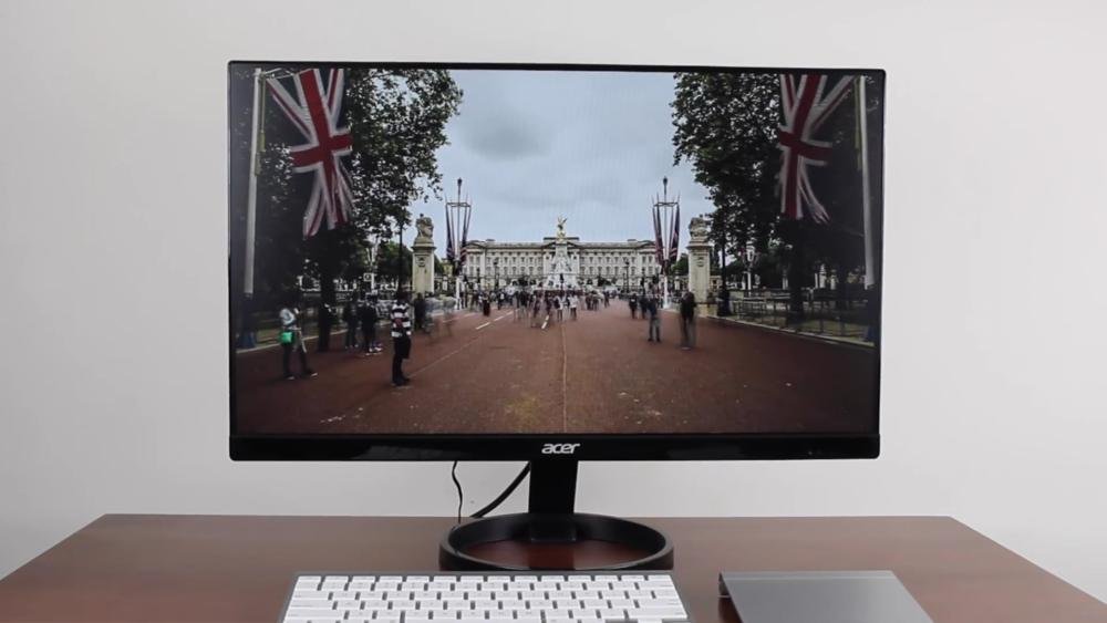 Acer R240HY 23.8 Monitor Full HD IPS 1080p, Ángulo de Visión Amplio, Diseño Sin Marco, Ideal para Trabajo y Entretenimiento