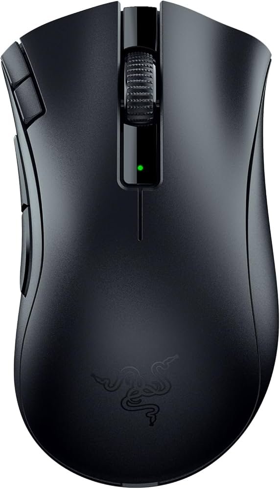 Razer DeathAdder V2 - Ratón Gaming Ergónomico con Sensor de 20000 DPI, Iluminación RGB Chroma y 8 Botones Programables para Rendimiento Óptimo en Juegos