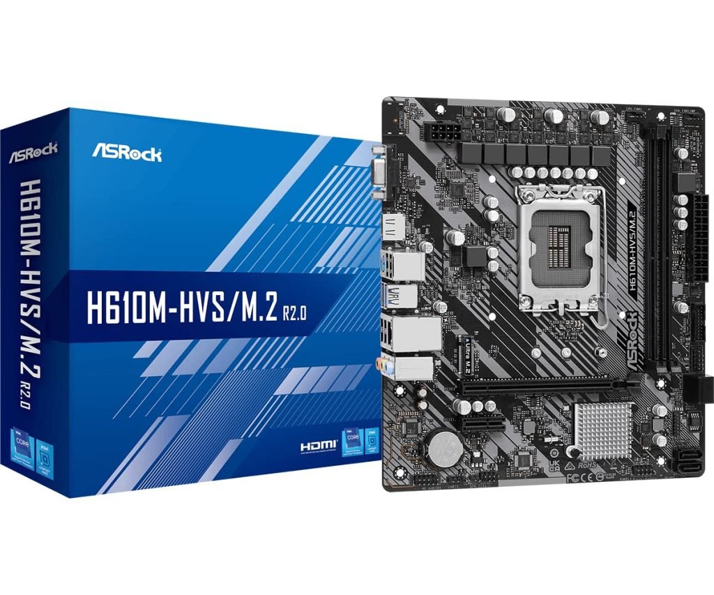 ASRock H610M-ITX/ac - Placa Madre Mini ITX AM4, Soporte para DDR4 3200MHz, WiFi Integrado y Conectividad Avanzada para PCs Compactas y Gaming