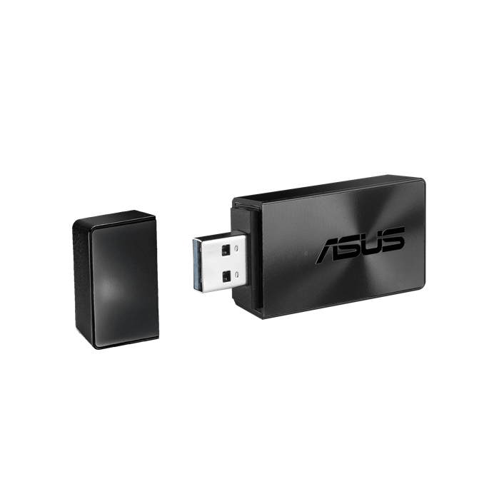 ASUS USB-AC68 - Adaptador WiFi USB Doble Banda AC1900, Antenas Externas para Máxima Cobertura y Velocidades Ultrarrápidas, Ideal para Streaming y Gaming en HD