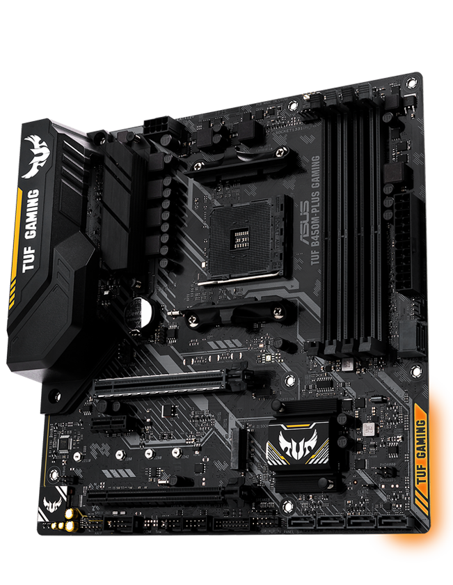 ASUS TUF Gaming B450M-Plus II - Placa Madre Micro ATX AM4, Soporte DDR4 3200MHz, Diseño Robusto y Conectividad Optimizada para Gaming y Creación de Contenidos
