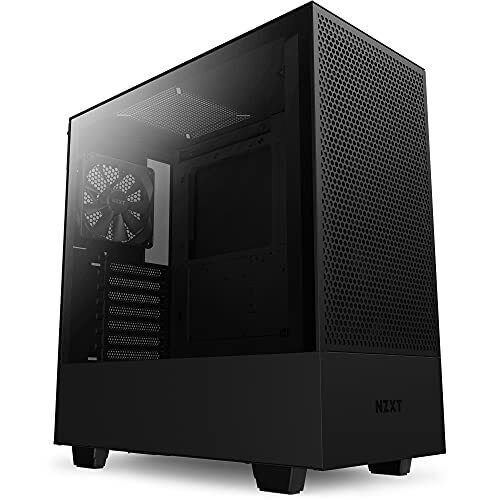 NZXT H510 - Kit de Ensamblaje de PC ATX con Panel Templado, Sistema de Gestión de Cables y Ventilación Eficiente, Ideal para Gaming y Creación de Contenido