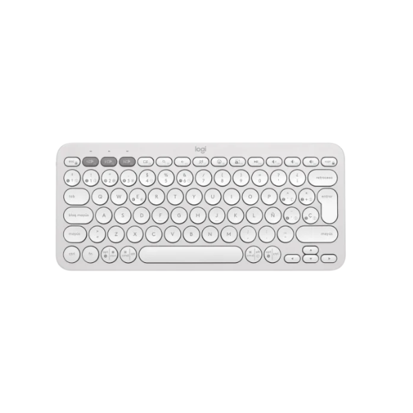 Teclado Logitech Bluetooth K380s Pebble White 920